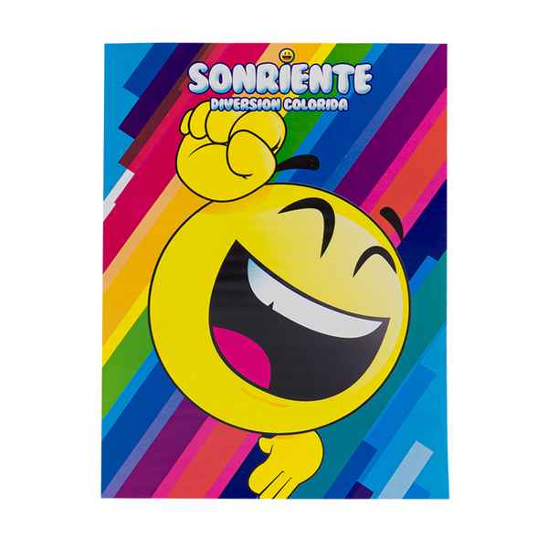 [E2898] Libro para colorear 80 páginas, SONRIENTE, 2 títulos