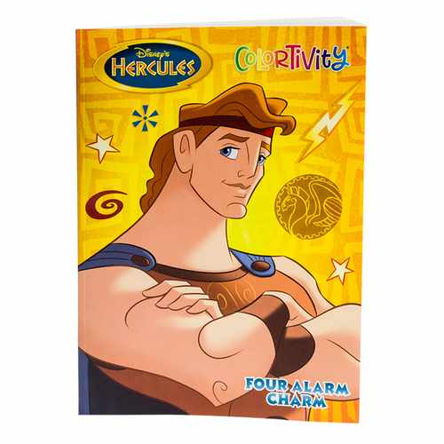 [E2901] Libro para colorear 80 páginas, HÉRCULES, 2 títulos