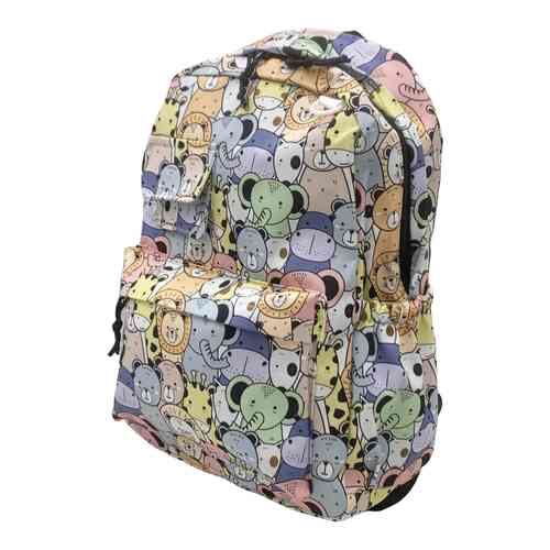 [E2965] Mochila juvenil 2 bolsillos frontales y 2 laterales, varios diseños, en bolsa