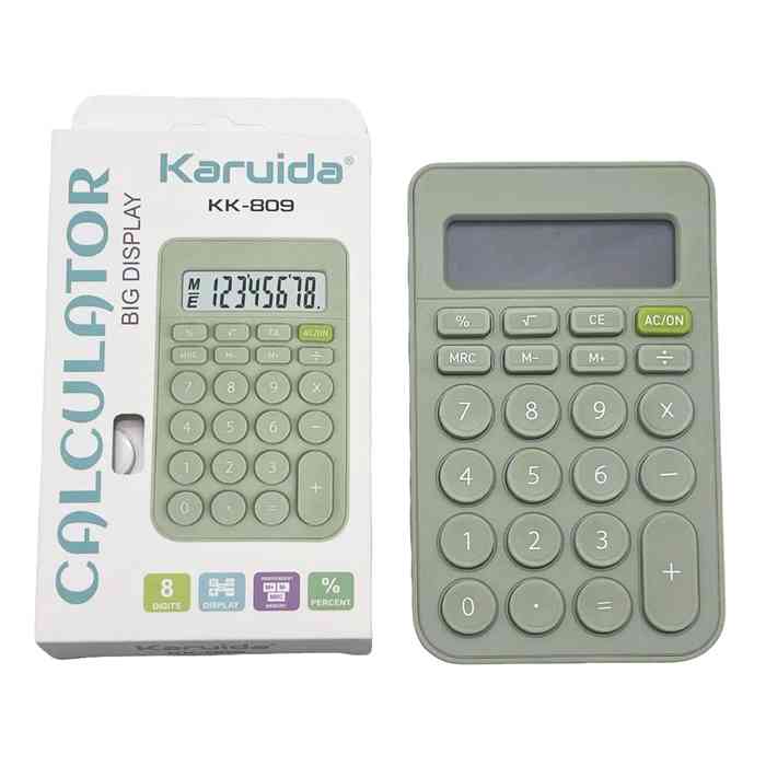 [E2968] Calculadora de mesa, 8 dígitos en caja, varios colores