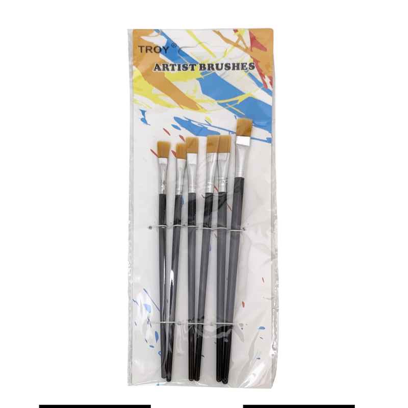 [E3015] Pincel de plástico y nylon x6, en bolsa