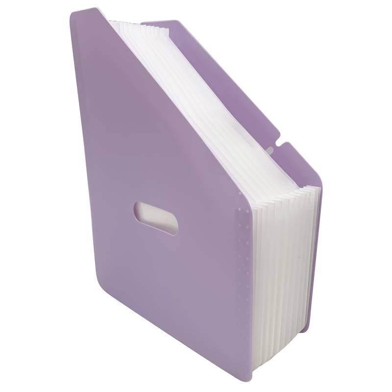 Organizador archivador vertical, 12 divisiones de plástico, varios colores