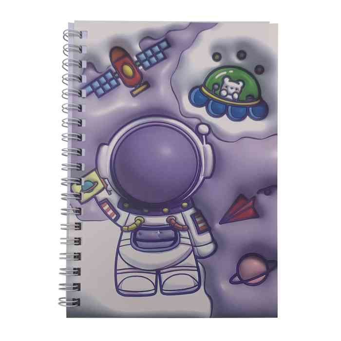 Libreta con espiral, 38 hojas, en bolsa, varios modelos
