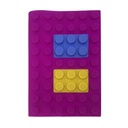 Libreta 80 hojas tapa de silicona, varios colores