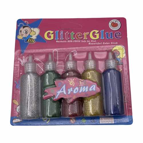 [E3096] Goma de pegar x5, con brillantina, en blister