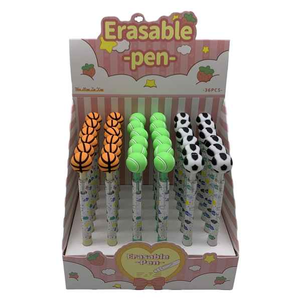 [E3106] Lapicera de gel borrable, CAJA x36