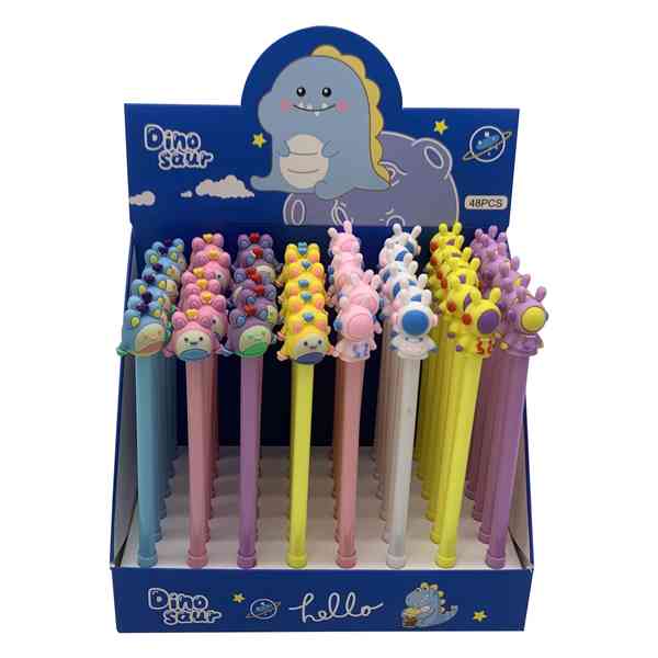 Lapicera de gel con aplique, CAJA x48