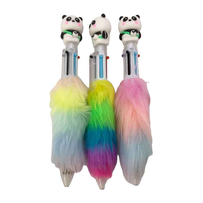 [E3178] Lapicera MULTICOLOR, PACKx3, con aplique en sobre