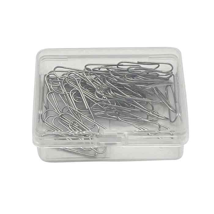 [E3226] Clips de metal 28mm, x50 en caja de plástico CAJAx12