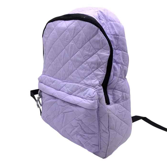 [E3240] Mochila juvenil puffer, con bolsillo frontal, varios colores