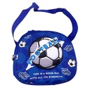 Bolsa lunchera de poliéster con frente rígido, asa larga y enganche para mochila, varios diseños