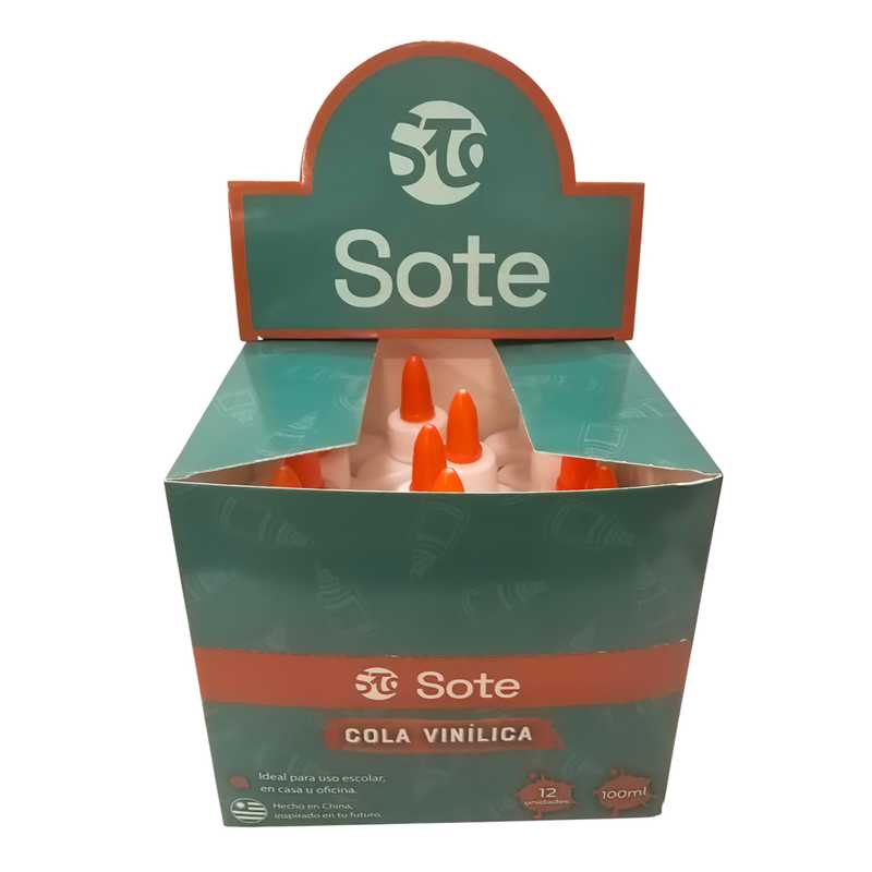 [E3257] Goma de pegar blanca 100ml, SOTE, CAJA x12