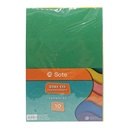 Hojas A4, goma EVA con pegamento, x10 colores, SOTE