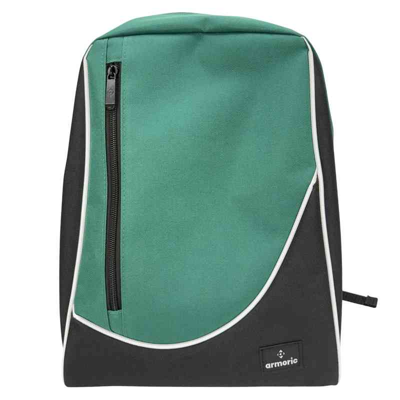[E3291A] Mochila juvenil, de poliéster, con bolsillo frontal y 2 bolsillos laterales, VERDE, ARMORIC