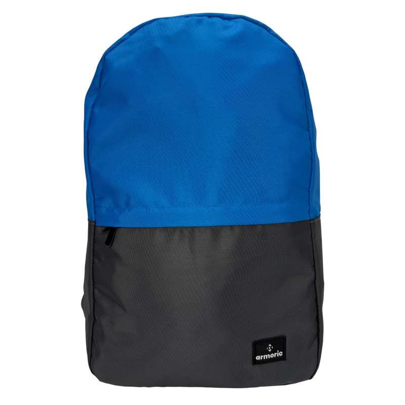 [E3292A] Mochila juvenil, de poliéster,con bolsillo frontal, AZUL, ARMORIC