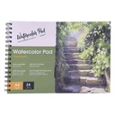 Block de dibujo A4, 24 hojas 180gr, para acuarela