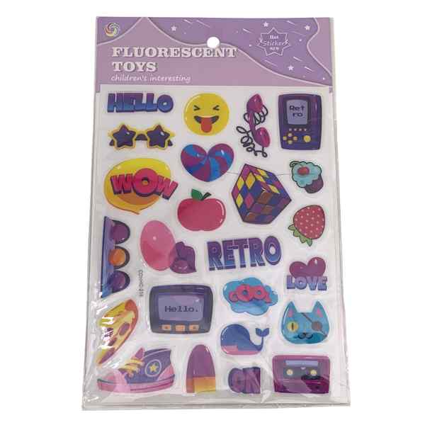 Stickers surtidos, en bolsa, PACK x20