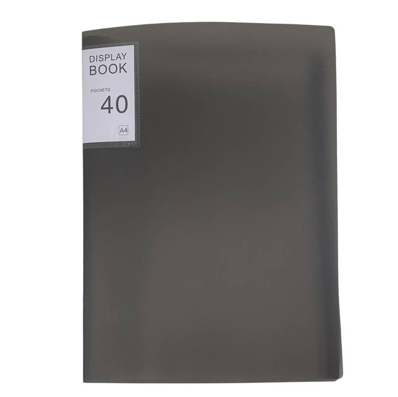 [E3350] Carpeta A4 de plástico con 40 folios, varios colores
