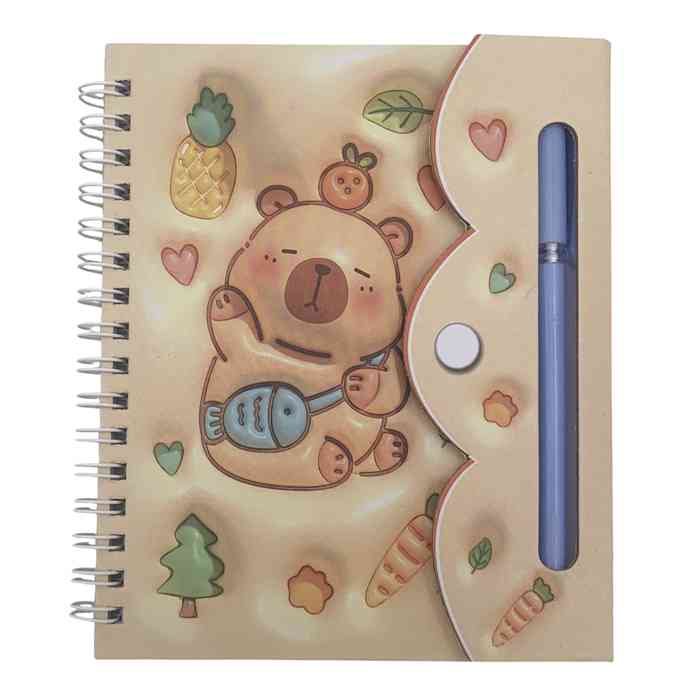[E3373] Libreta 48 hojas, con lapicera, varios diseños