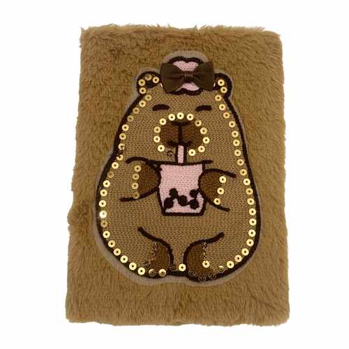 [E3378] Libreta tapa peluche, 80 hojas, varios diseños