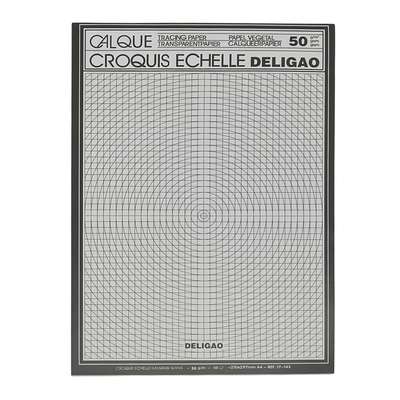 Block papel de calco A4, 50 hojas 50g, en bolsa