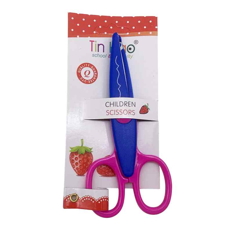 [E3394] Tijera zig zag 13,2cm en cartón, varios colores