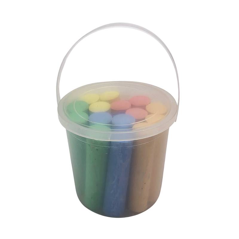 [E3400] Tiza de colores gruesa x15, en pote