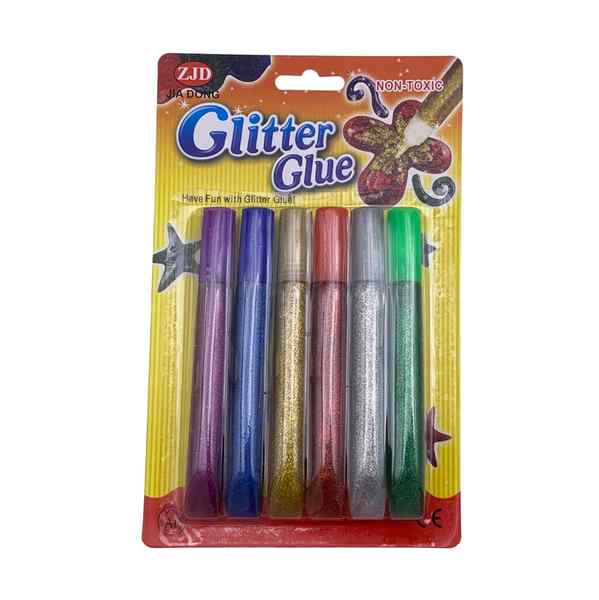 [E3403] Goma de pegar x6, con brillantina, en blister