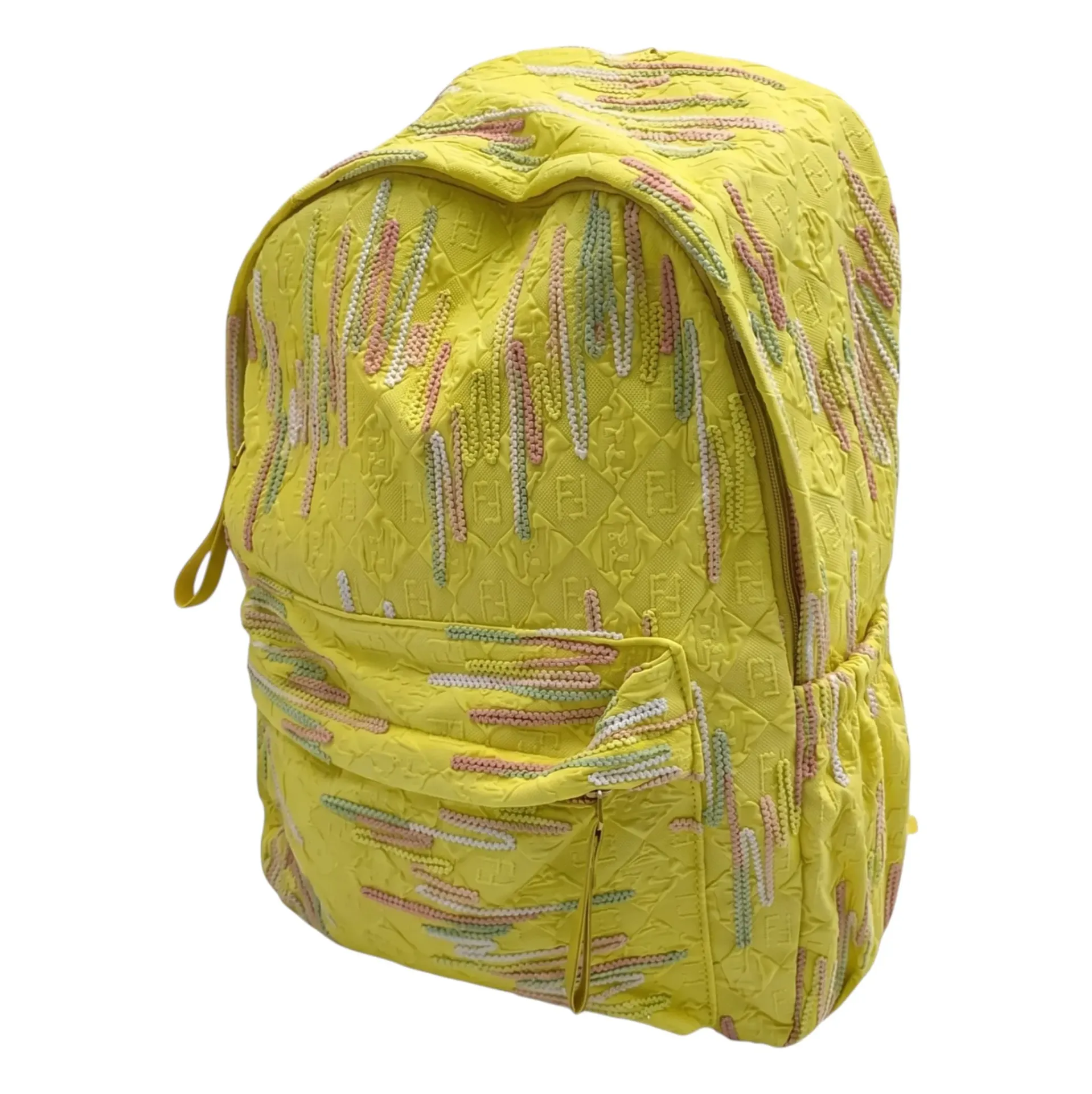 [E3406] Mochila juvenil, 1 bolsillo frontal y 2 bolsillos laterales, varios colores