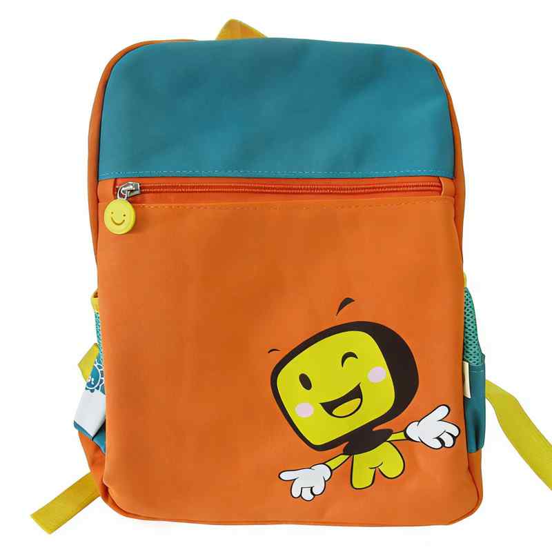 [E3620] Mochila infantil con bolsillo frontal, con diseño