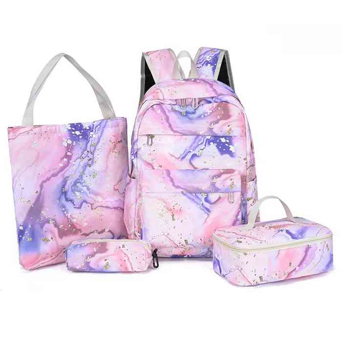 [E3622] Mochila juvenil con vianda y cartuchera, varios colores
