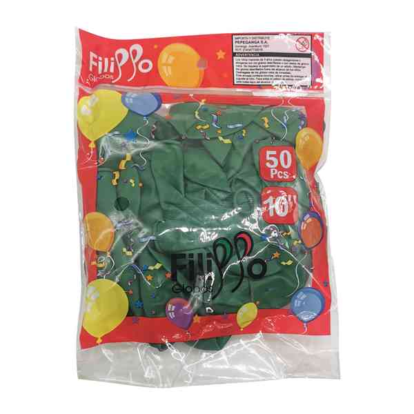 [G1154P] Globo FILIPPO 10" verde oliva, bolsa x50
