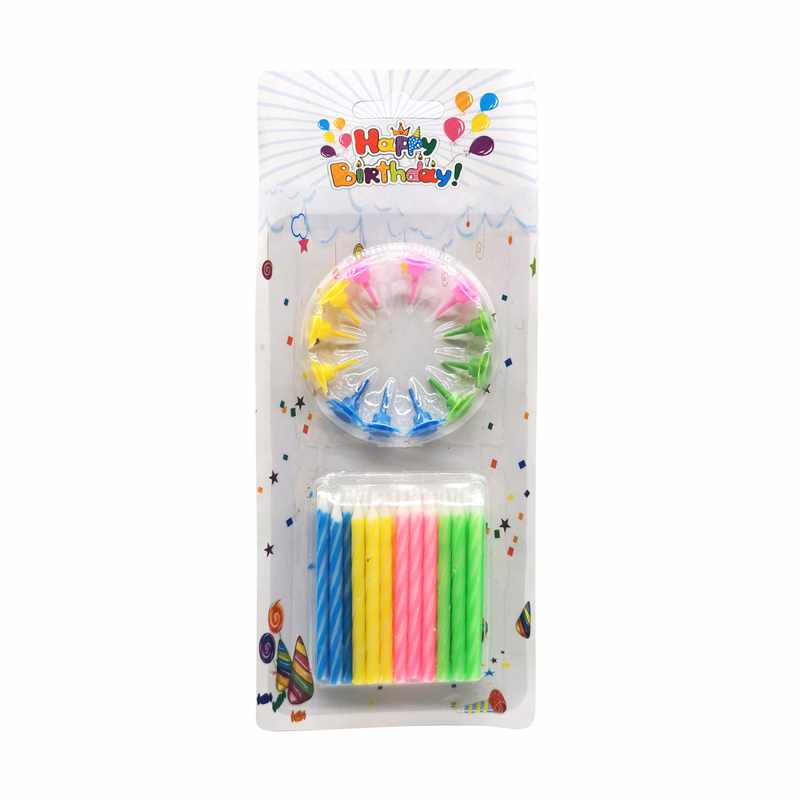 [G1185] Velitas de cumpleaños x24 en blister, CAJAx24