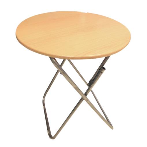 [G1305] Mesa de madera patas de hierro, plegable