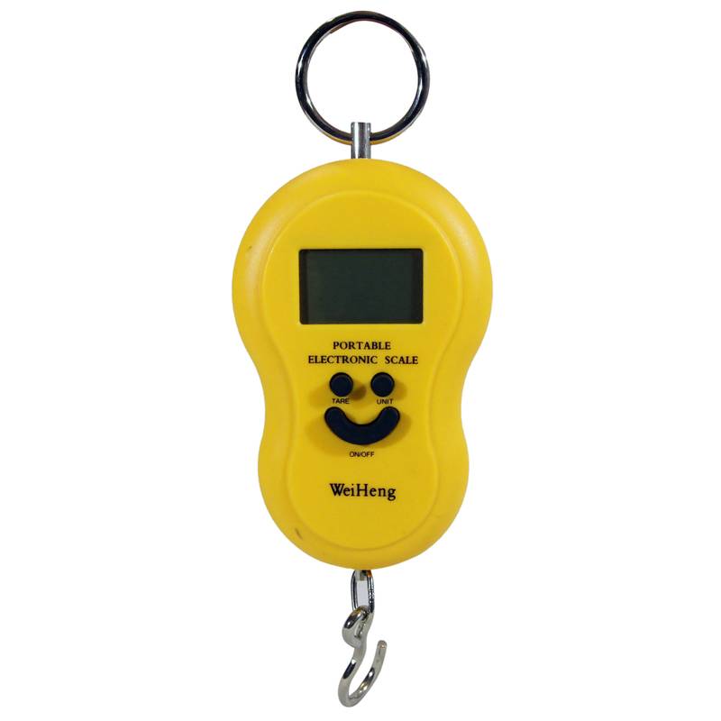 Balanza portátil digital, soporta hasta 45K, 2AAA, en caja