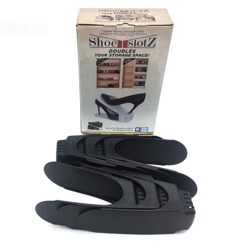Organizador de zapatos de plástico, para 6 pares, en caja, varios colores
