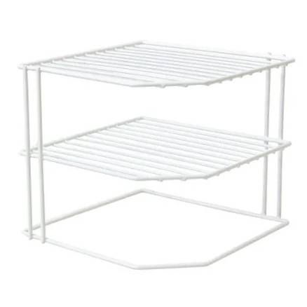 [G2057] Organizador de metal con revestimiento de plástico, 3 estantes, ideal para platos