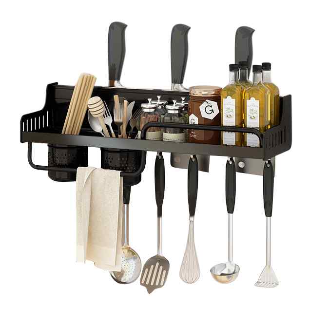 [G2340] Organizador de plástico 1 estante, 5 ganchos, para colgar, en caja