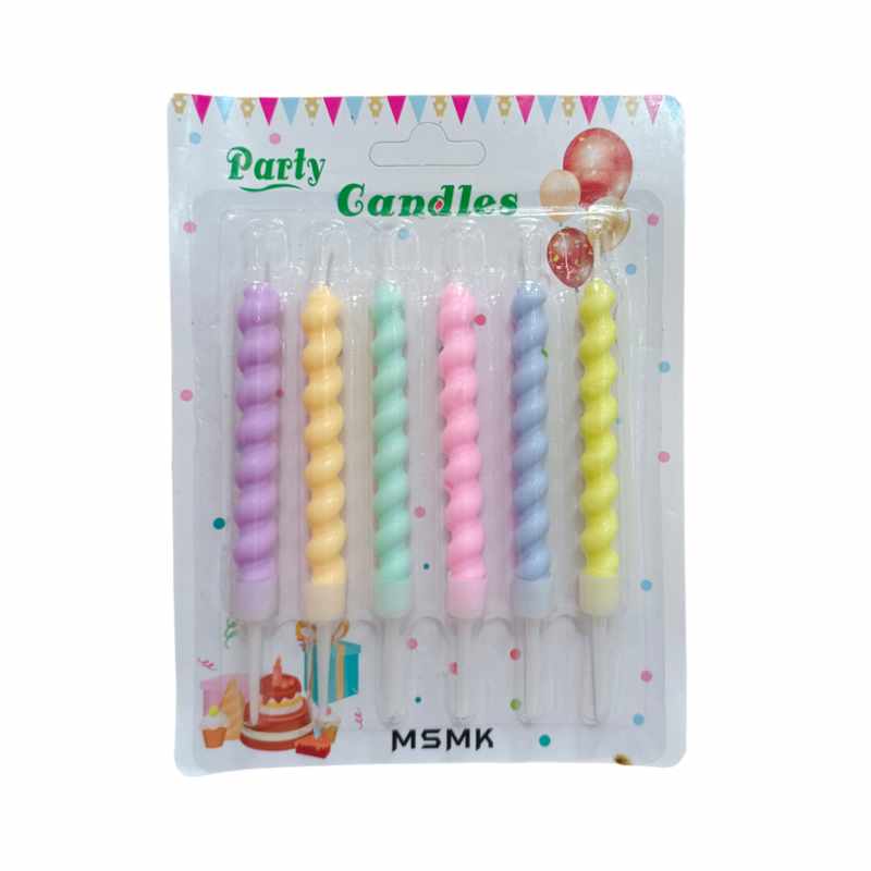[G2353] Velitas de cumpleaños x6, en blister