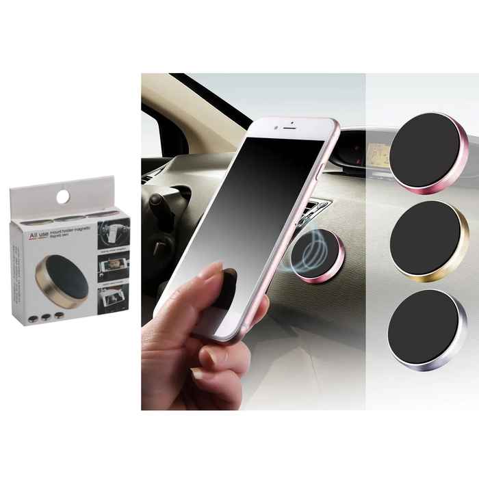 [G2365] Soporte de celular para auto, autoadhesivo magnético, en caja