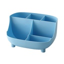 Organizador de plástico, 6 reparticiones, varios colores