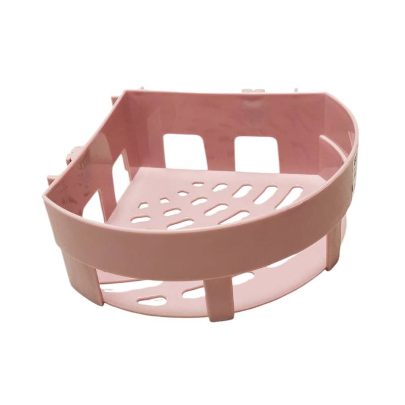 [G2381] Estante de plástico organizador esquinero, autoadhesivo varios colores