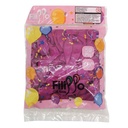 Globo FILIPPO 10" neón violeta, bolsa x50