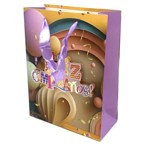 [G2421] Bolsa de regalo diseño 3D, PACK x12, varios diseños