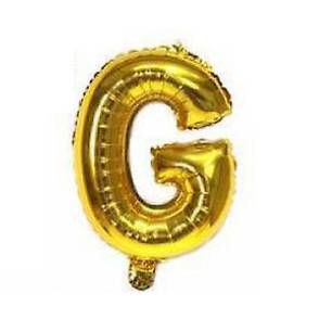 Globo metalizado 16" letra G DORADO