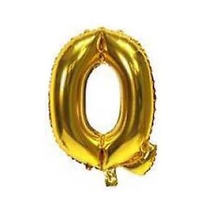 Globo metalizado 16" letra Q DORADO