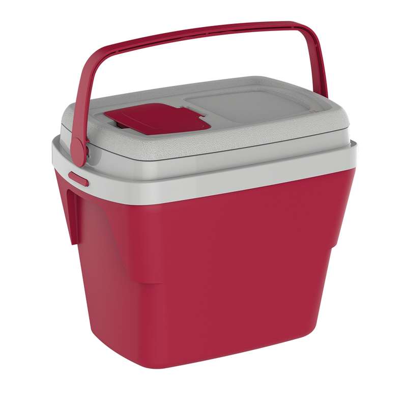 Conservadora térmica SOPRANO TROPICAL 28L, con tapa de acceso rápido, ROJO