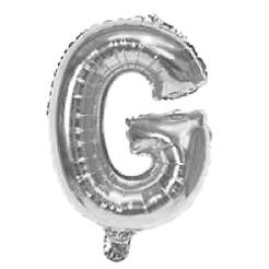 Globo metalizado 32" letra G PLATEADO