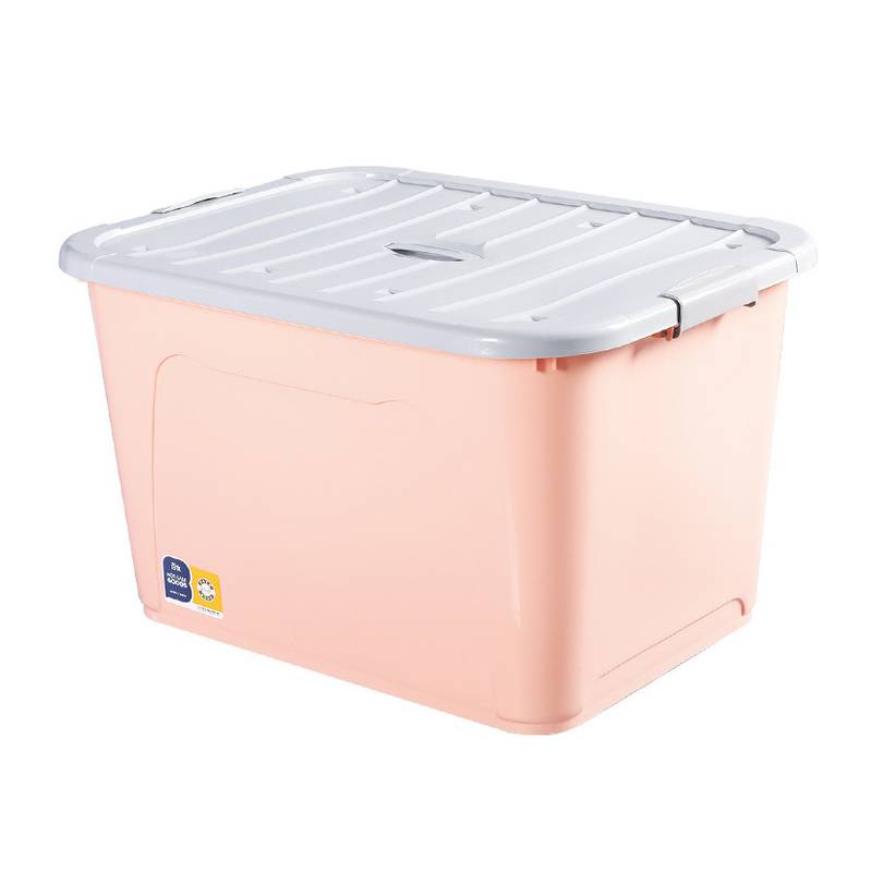 [G2600] Caja organizadora de plástico 64L, con ruedas 2 colores