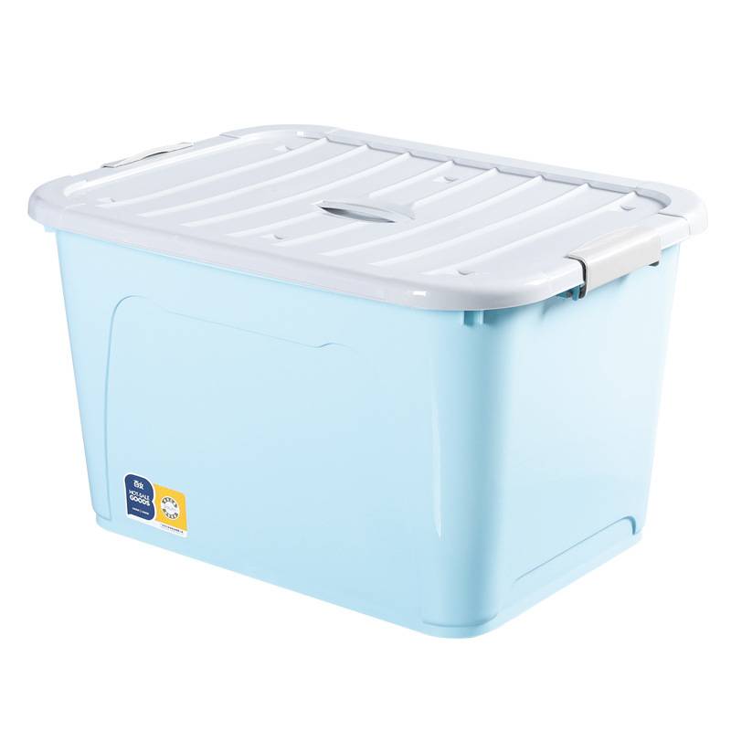 [G2601] Caja organizadora de plástico 98L, con ruedas 2 colores
